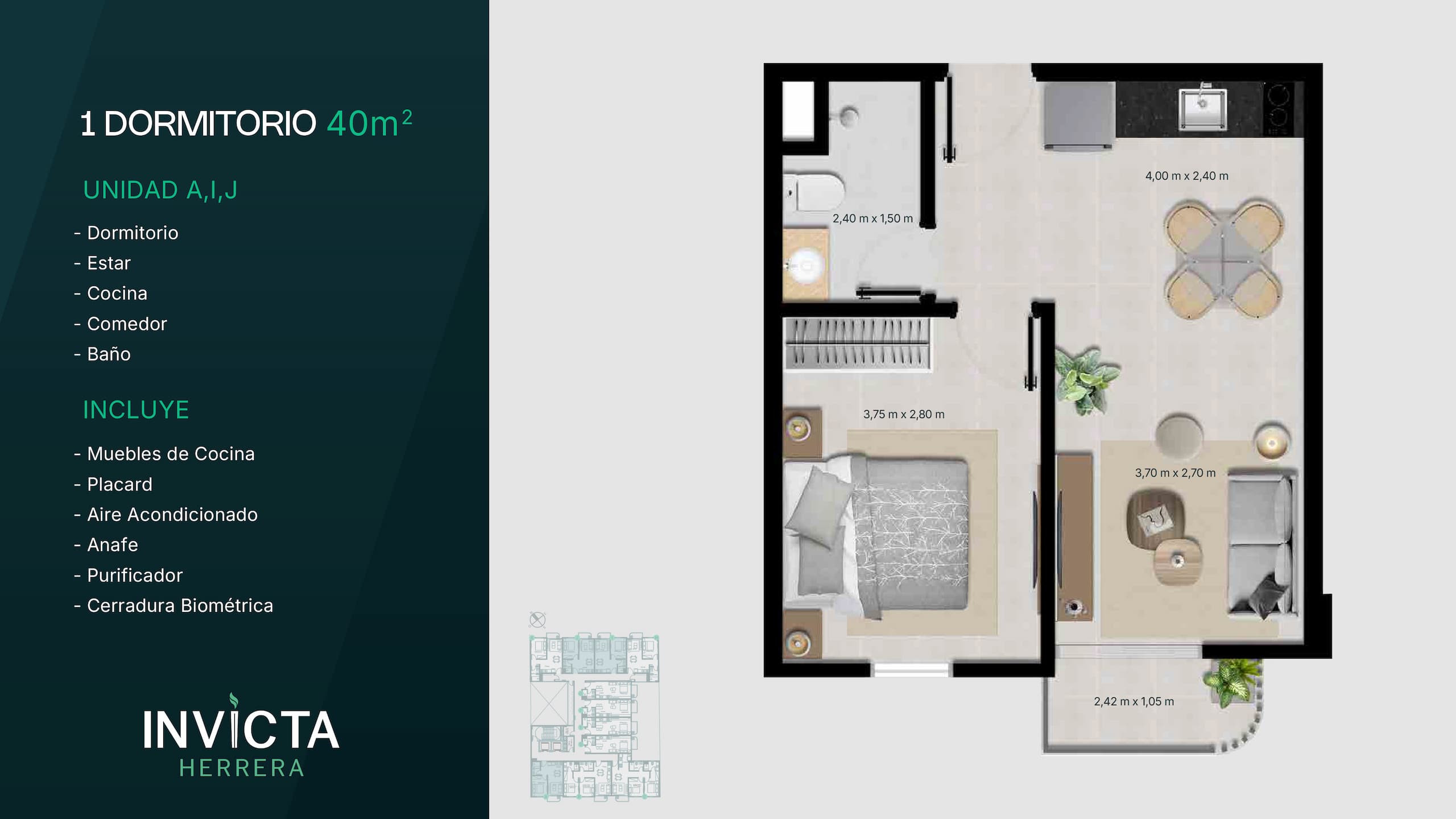 1 dormitorio 40 m2 (1)